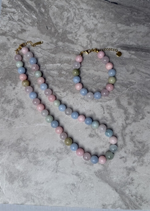 Morganit armbånd Lys Pastel By ANTHON